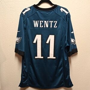 Nike Nfl Carson Wentz Eagles Jersey, Size Large